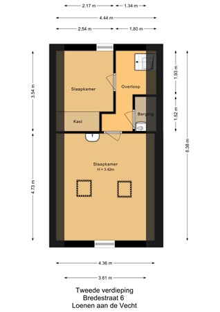 Floorplan - Bredestraat 6, 3632 AZ Loenen aan de Vecht